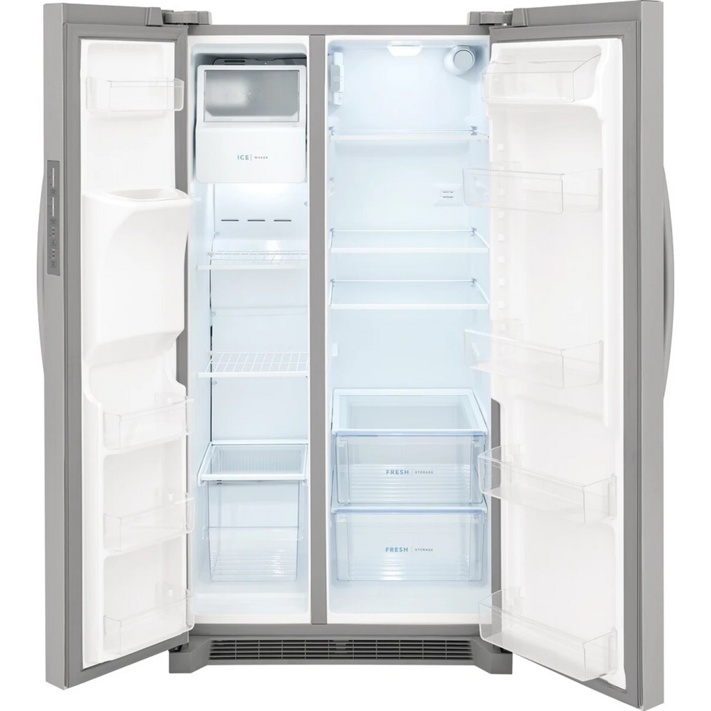 FRSS2623AS Frigidaire Side by Side Fridge Stainless Steel with Ice and Water