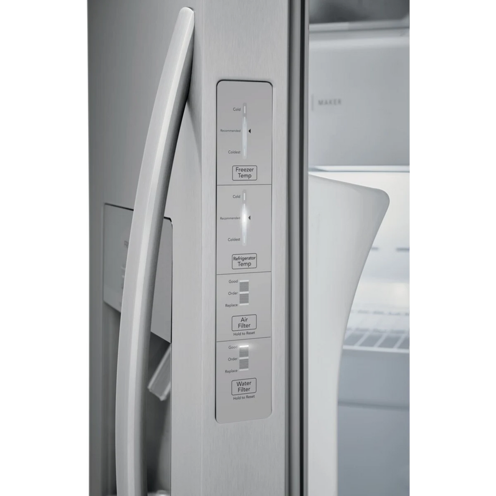 FRSS2623AS Frigidaire Side by Side Fridge Stainless Steel with Ice and Water