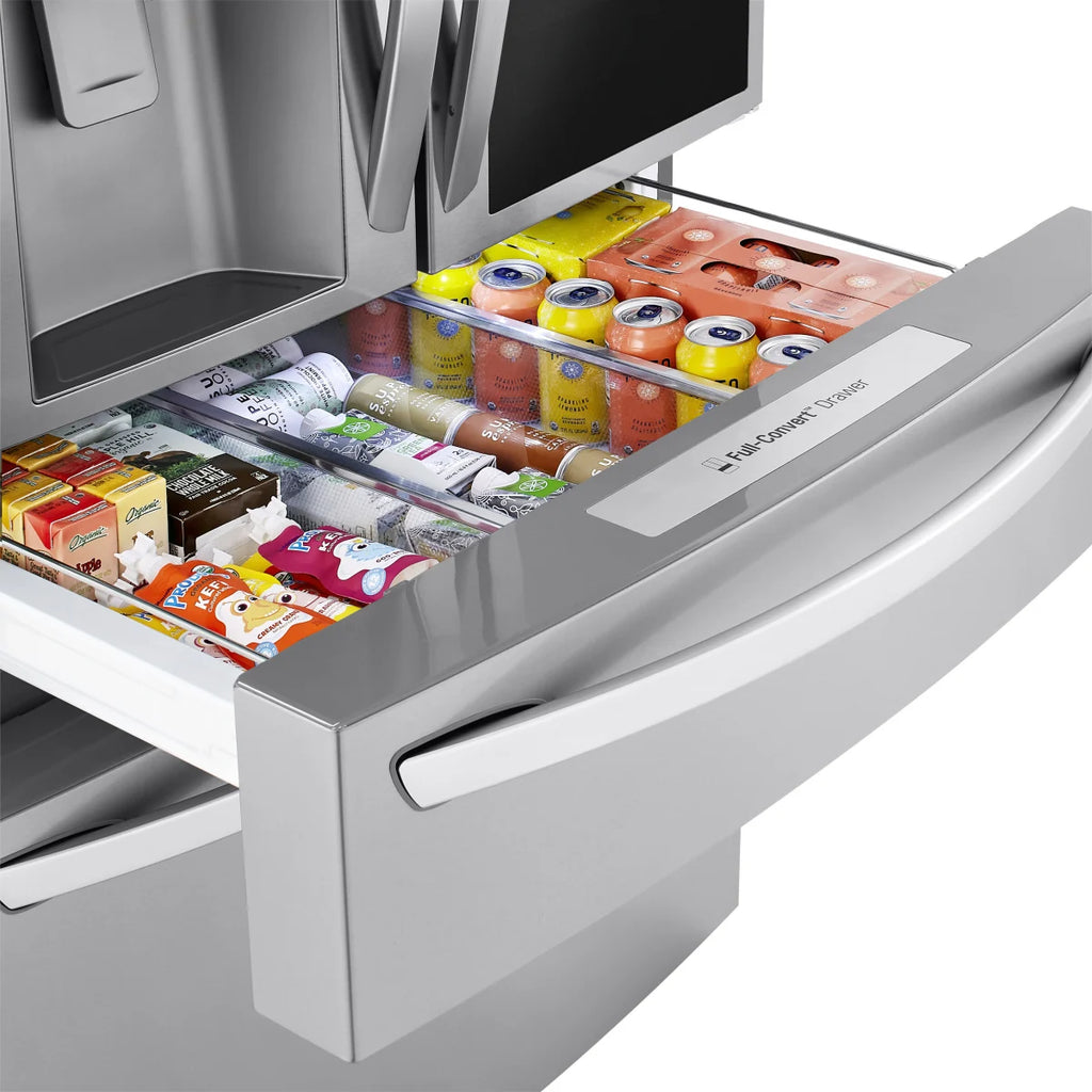 LRMVS3006S LG Stainless Steel French Door Instaview Door-in-Door Fridge Flex Zone Drawer