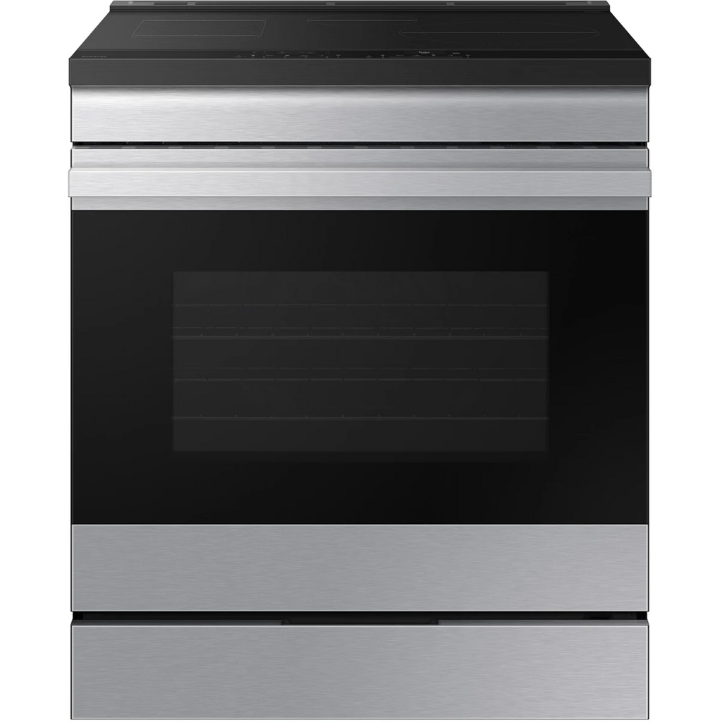 NSI6DG9300SR 30 Inch Smart Slide-In Induction Range with 4 Elements, 6.3 Cu. Ft, Oven Camera, Air Fry, Convection+ Ambient Edge Lighting™, Self & Steam Clean, Sabbath Mode; Stainless Steel