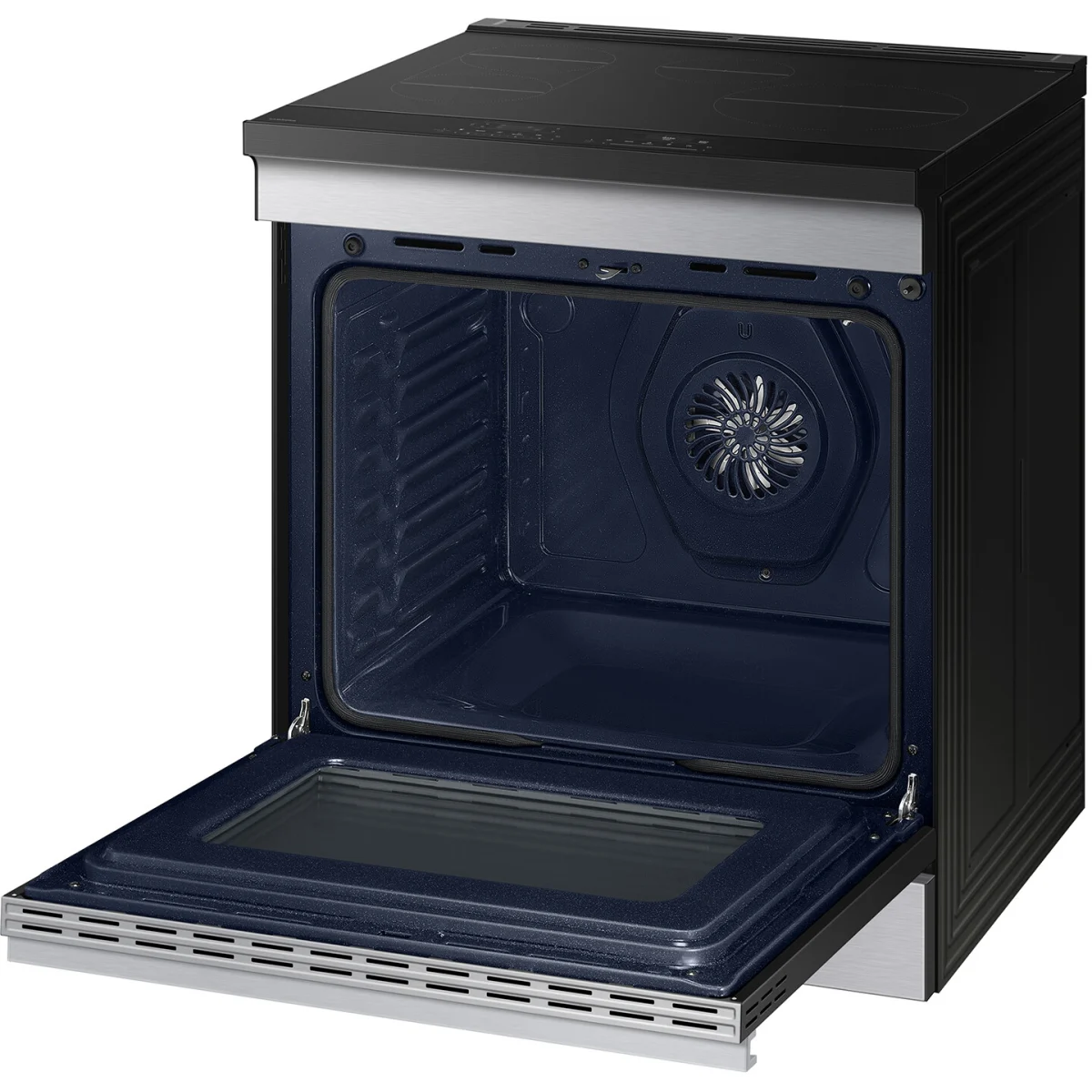 NSI6DG9300SR 30 Inch Smart Slide-In Induction Range with 4 Elements, 6.3 Cu. Ft, Oven Camera, Air Fry, Convection+ Ambient Edge Lighting™, Self & Steam Clean, Sabbath Mode; Stainless Steel
