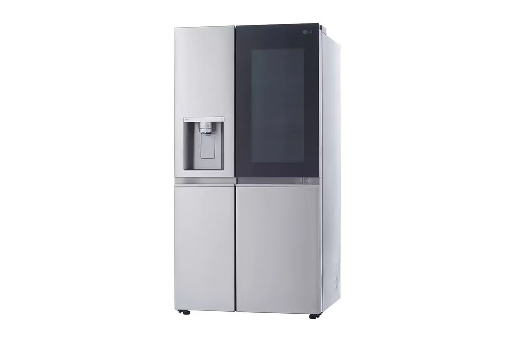 LG LRSVS2706S 36 Inch Freestanding Side by Side Smart Refrigerator 27.1 Cuft. InstaView®, Dual Ice Make, Dispenser, Stainless Steel